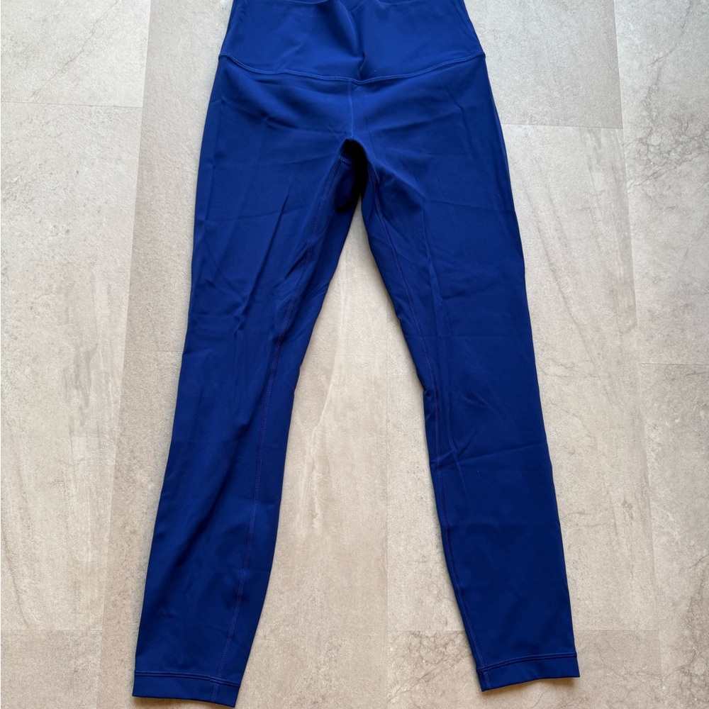 Blue High-Waisted Leggings